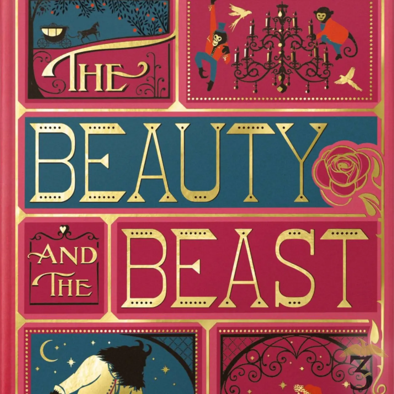 Carnet minalima couverture la belle et la bête - Les Trois Reliques, magasin Harry Potter - Photo N°2