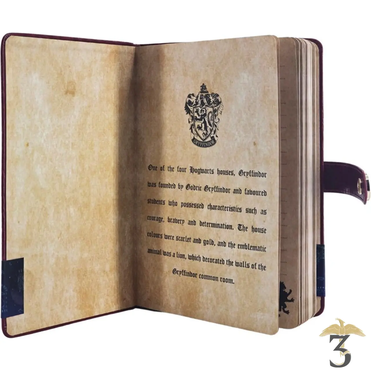 Carnet premium à fermoir gryffondor - Les Trois Reliques, magasin Harry Potter - Photo N°4