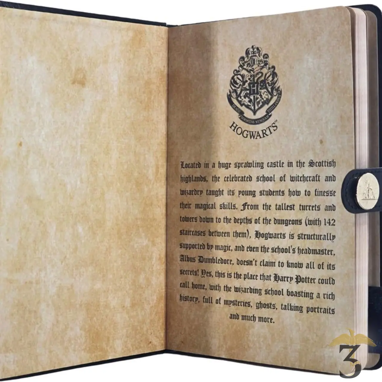 Carnet premium à fermoir poudlard - Les Trois Reliques, magasin Harry Potter - Photo N°5