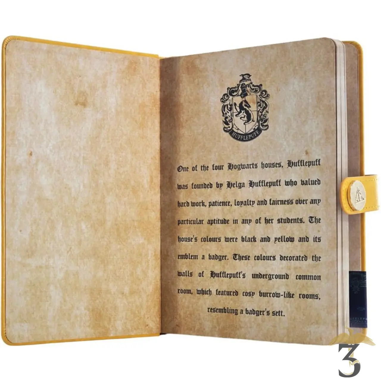 Carnet premium à fermoir poufsouffle - Les Trois Reliques, magasin Harry Potter - Photo N°4
