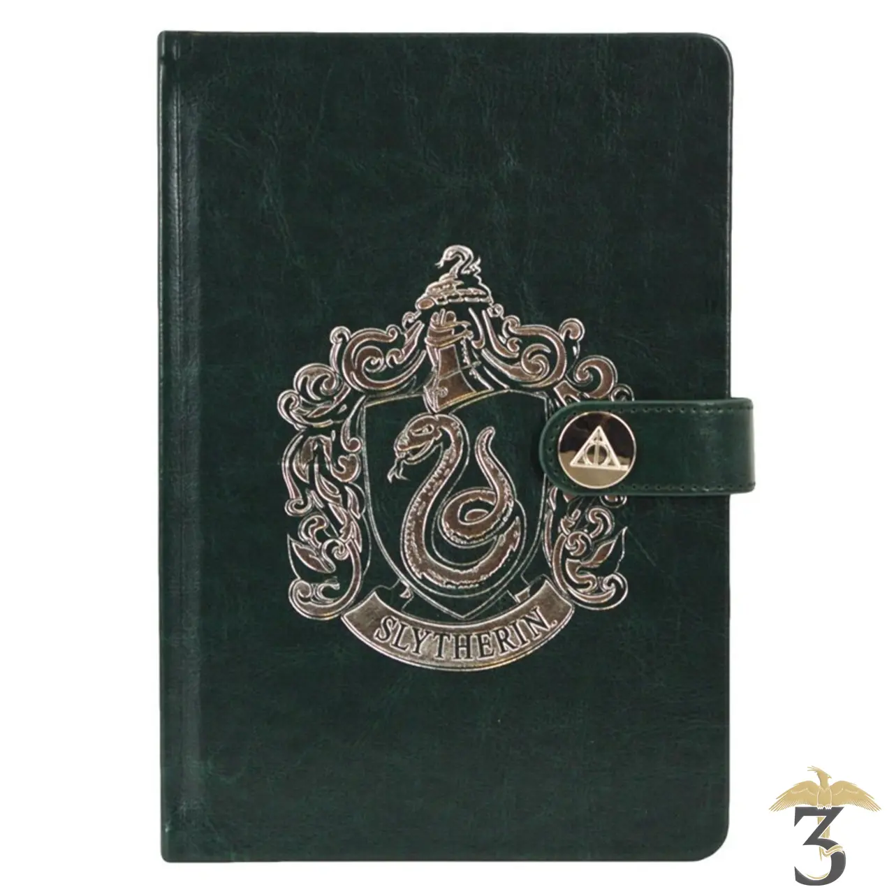 Carnet premium à fermoir serpentard - Les Trois Reliques, magasin Harry Potter - Photo N°1