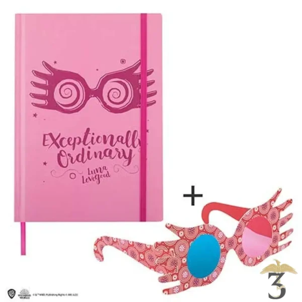 Carnet rigide et marque-page Luna Lovegood - Harry Potter - Les Trois Reliques, magasin Harry Potter - Photo N°1