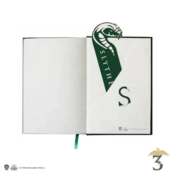 Carnet rigide et marque-page Serpentard - Harry Potter - Les Trois Reliques, magasin Harry Potter - Photo N°2