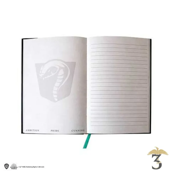 Carnet rigide et marque-page Serpentard - Harry Potter - Les Trois Reliques, magasin Harry Potter - Photo N°3