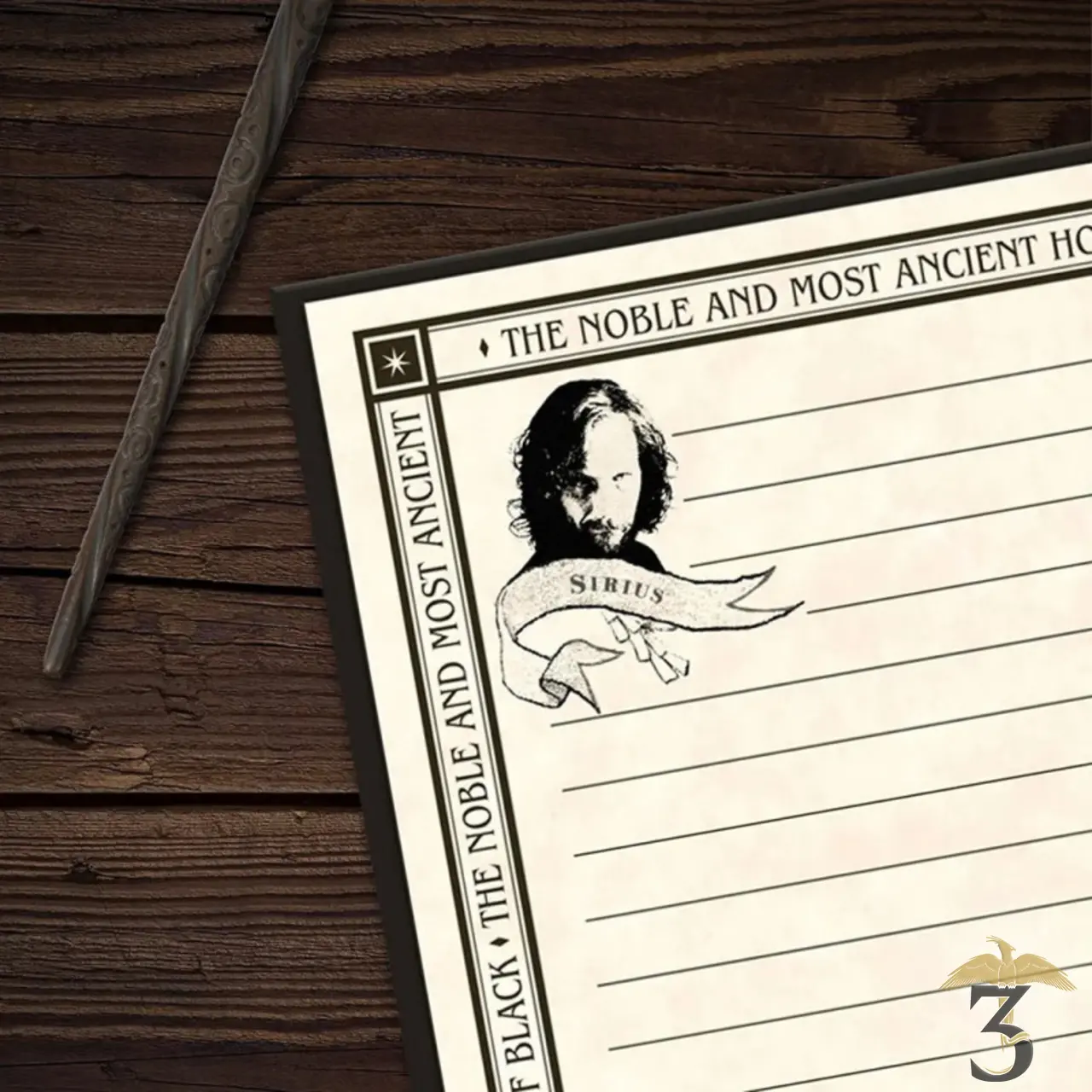 Carnet rigide famille black – harry potter - Les Trois Reliques, magasin Harry Potter - Photo N°3