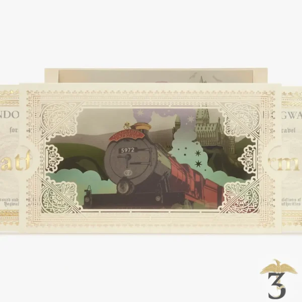 Carte 3d – billet poudlard express – minalima - Les Trois Reliques, magasin Harry Potter - Photo N°2