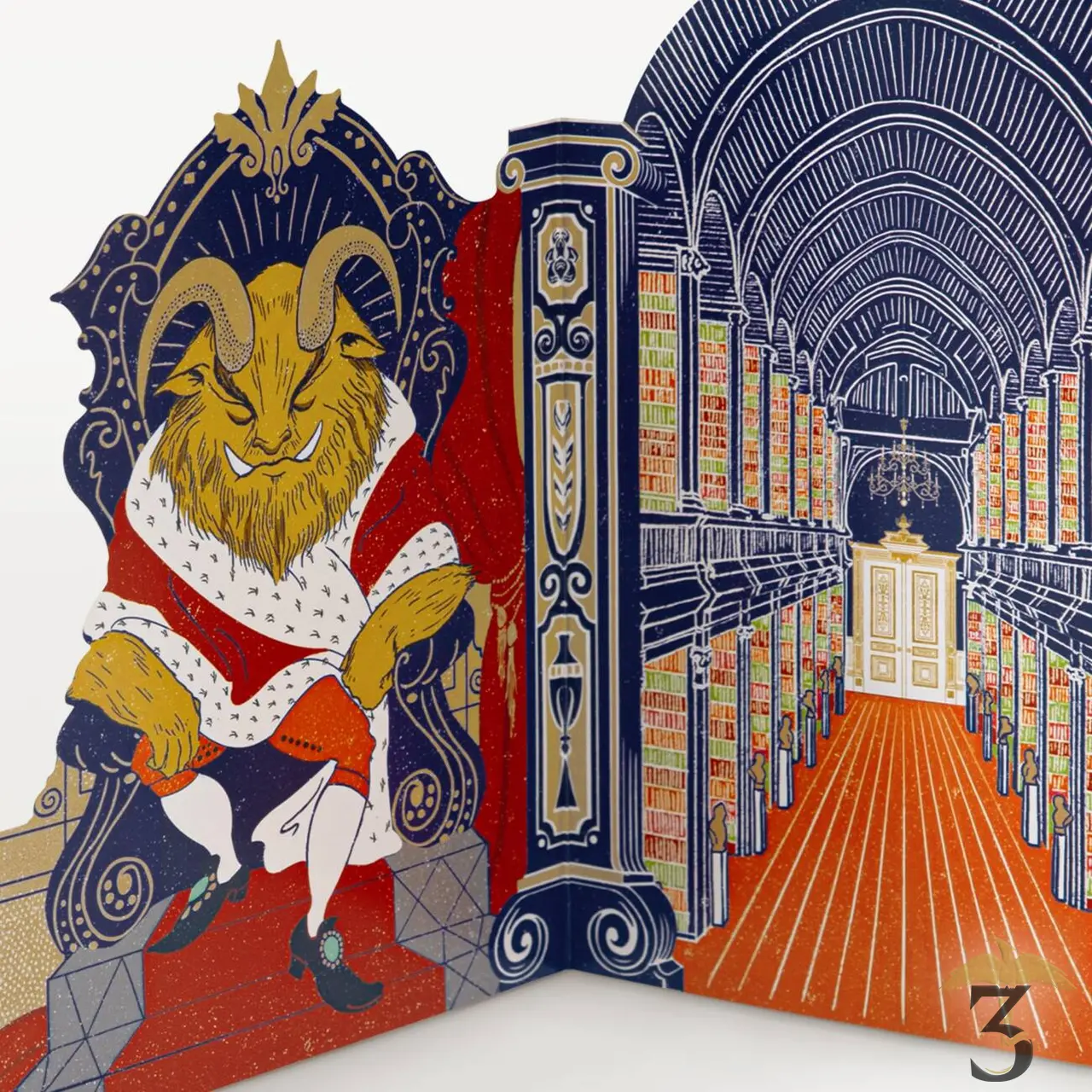 Carte 3d la belle et la bête minalima - Les Trois Reliques, magasin Harry Potter - Photo N°2