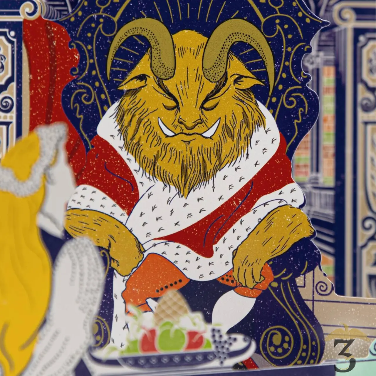 Carte 3d la belle et la bête minalima - Les Trois Reliques, magasin Harry Potter - Photo N°3