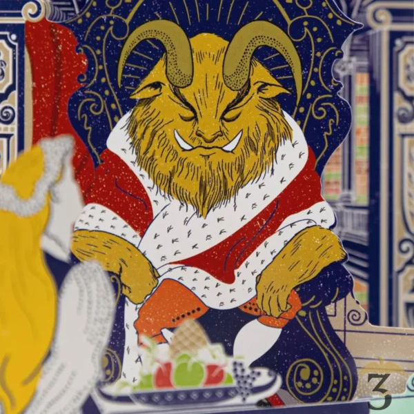Carte 3d la belle et la bête minalima - Les Trois Reliques, magasin Harry Potter - Photo N°3