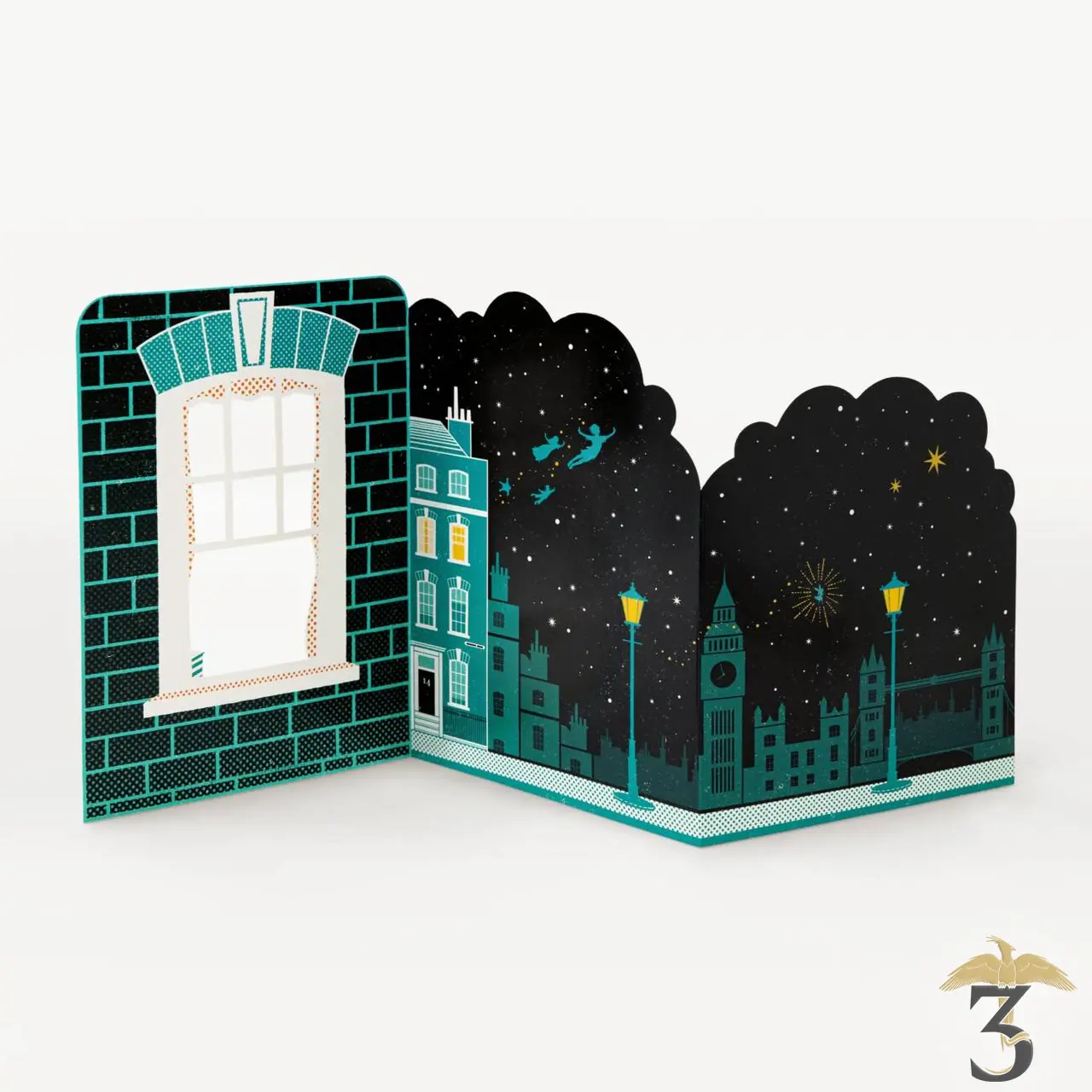 Carte 3d peter pan minalima - Les Trois Reliques, magasin Harry Potter - Photo N°1