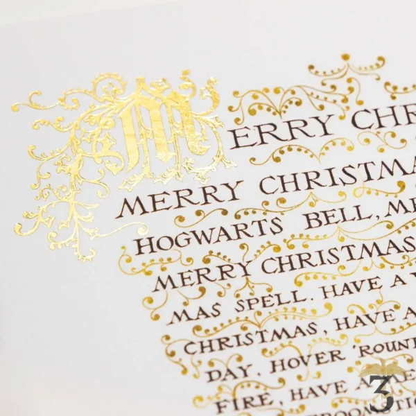 CARTE CHRISTMAS CAROL SHEET MINALIMA - Les Trois Reliques, magasin Harry Potter - Photo N°2