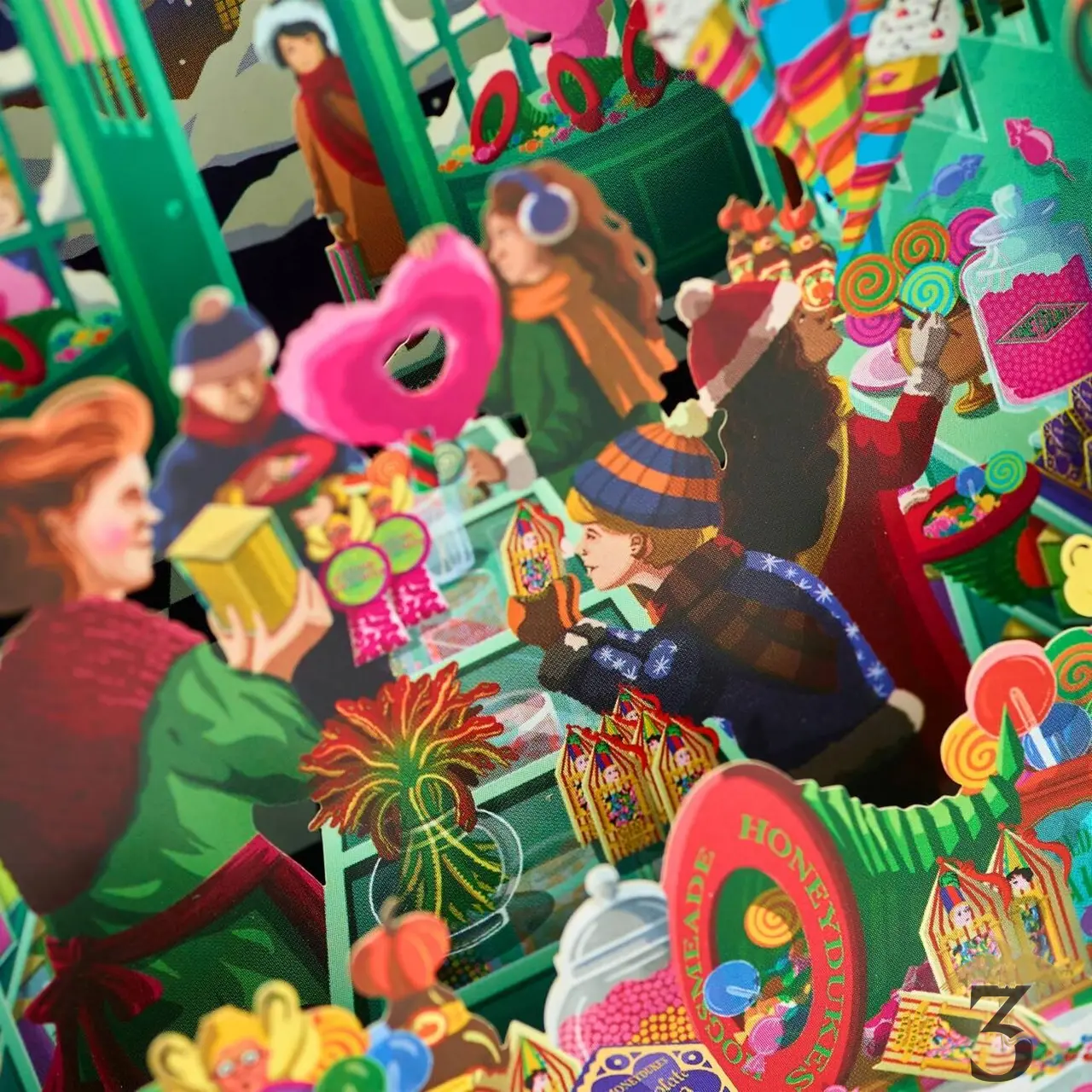 Carte de voeux 3d honeydukes en vente au magasin Harry Potter Les Trois Reliques, photo N°3