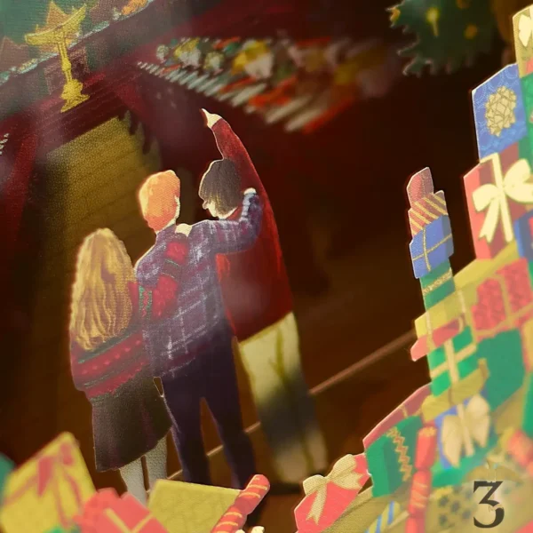Carte de voeux 3d : un noël magique – minalima – harry potter - Les Trois Reliques, magasin Harry Potter - Photo N°3