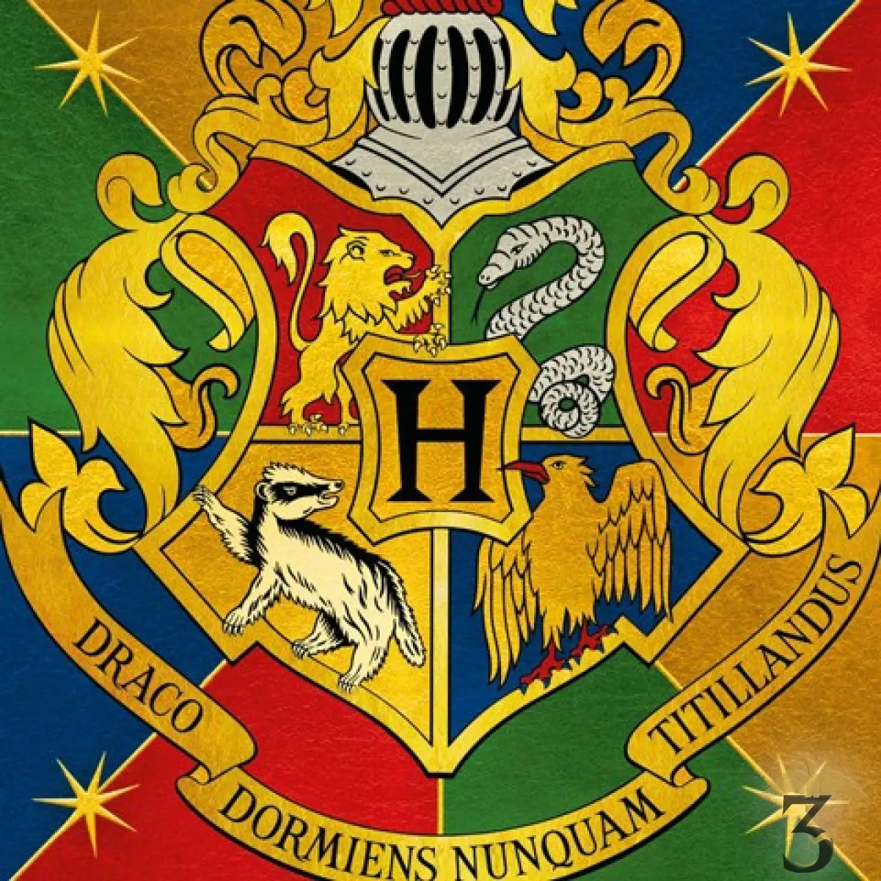 Carte de voeux - Blason de Poudlard - Les Trois Reliques, magasin Harry Potter - Photo N°2