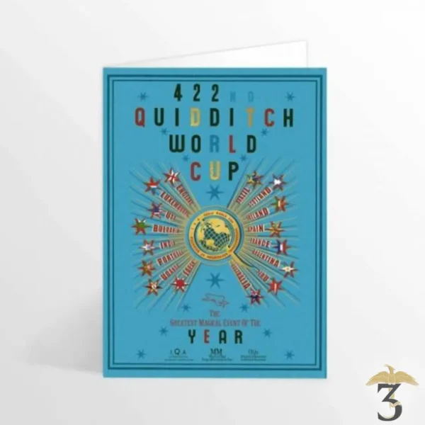 Carte de voeux - Coupe du Monde de Quidditch - Les Trois Reliques, magasin Harry Potter - Photo N°1