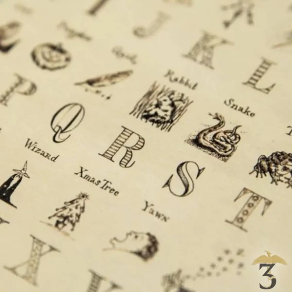 Carte de voeux - L'Alphabet de Harry - Les Trois Reliques, magasin Harry Potter - Photo N°3