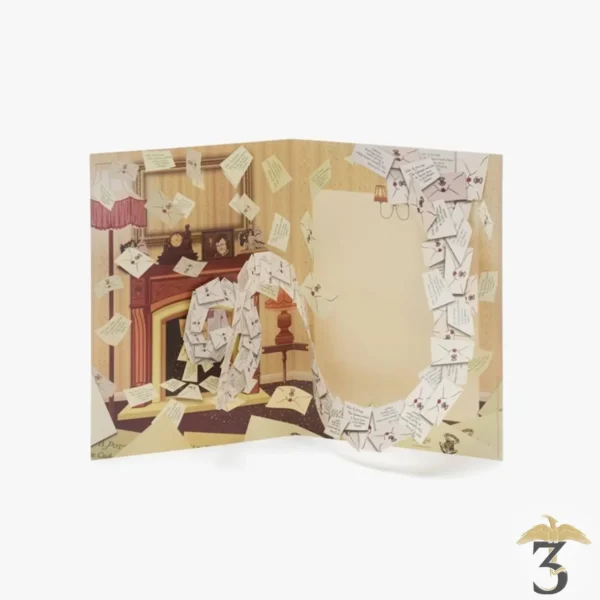 Carte de voeux lettre acceptation harry potter – minalima – 25 ans de magie - Les Trois Reliques, magasin Harry Potter - Photo N°1