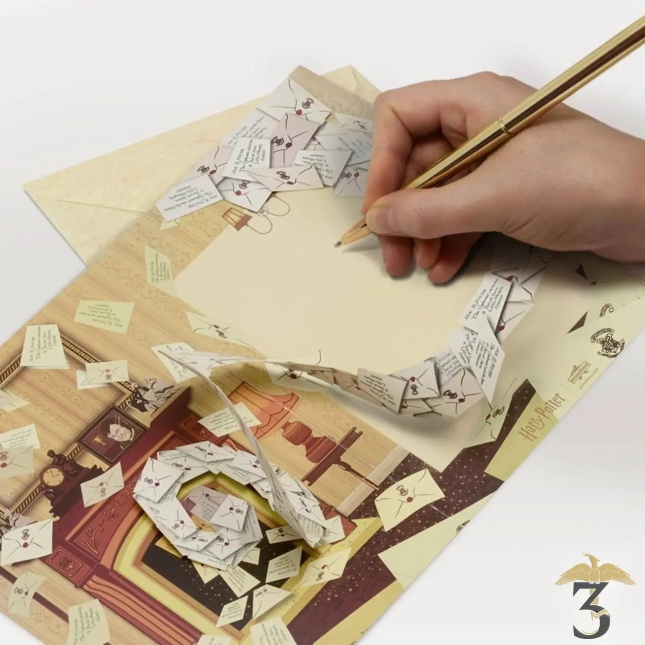 Carte de voeux lettre acceptation harry potter – minalima – 25 ans de magie - Les Trois Reliques, magasin Harry Potter - Photo N°3