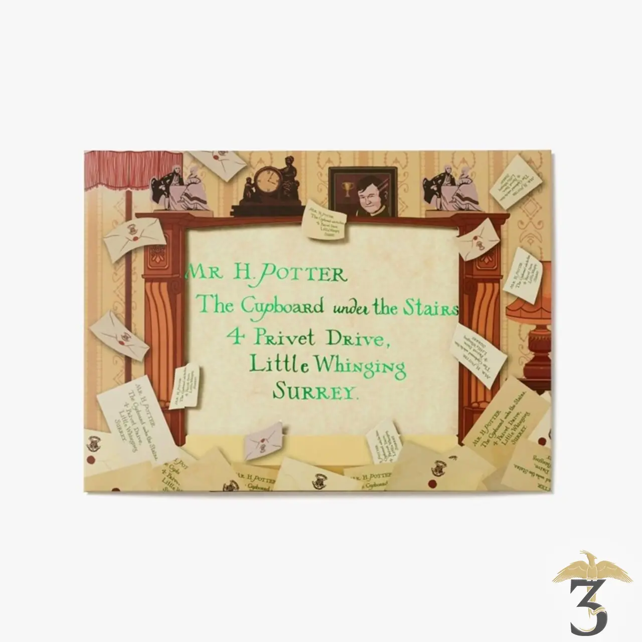 Carte de voeux lettre acceptation harry potter – minalima – 25 ans de magie - Les Trois Reliques, magasin Harry Potter - Photo N°4