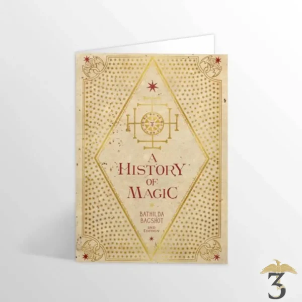 Carte de voeux - L'Histoire de la Magie - Les Trois Reliques, magasin Harry Potter - Photo N°1