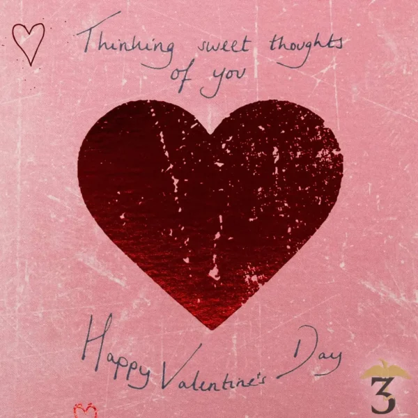 Carte de voeux st valentin minalima - Les Trois Reliques, magasin Harry Potter - Photo N°2