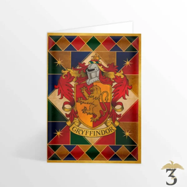 CARTE GRYFFONDOR CREST MINALIMA - Les Trois Reliques, magasin Harry Potter - Photo N°1