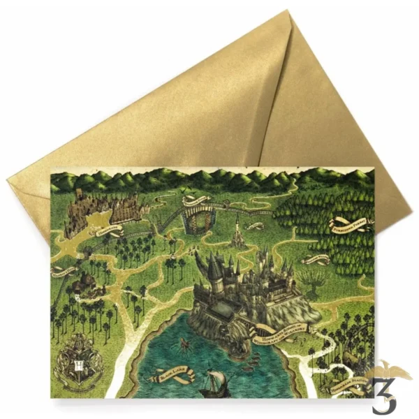 CARTE HOGWARTS MAP MINALIMA - Les Trois Reliques, magasin Harry Potter - Photo N°1