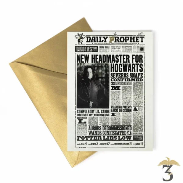 CARTE LENTICULAIRE NEW HEADMASTER - Les Trois Reliques, magasin Harry Potter - Photo N°2