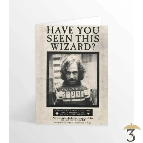 CARTE LENTICULAIRE SIRIUS BLACK - Les Trois Reliques, magasin Harry Potter - Photo N°1