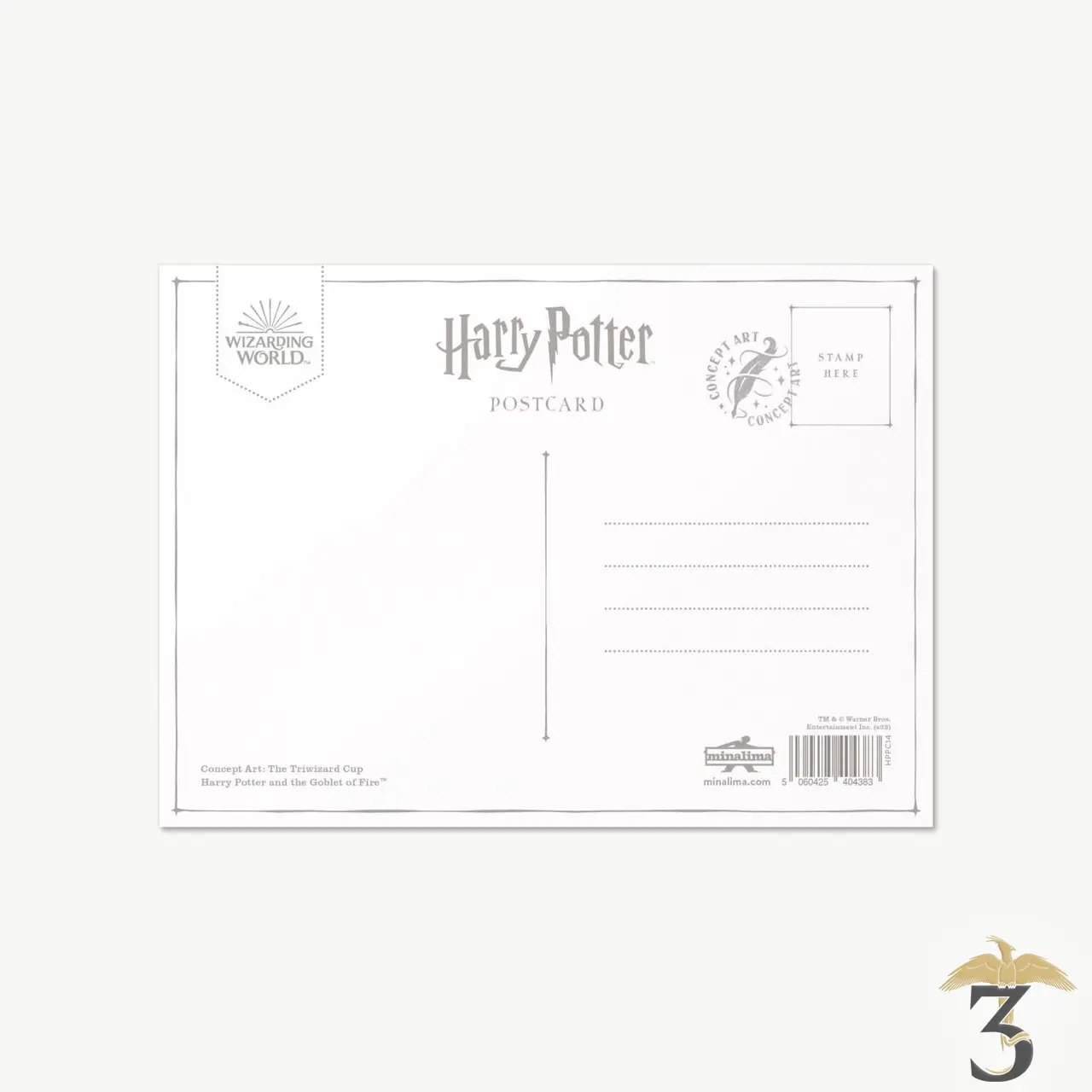 Carte postale la coupe des trois sorciers – minalima - Les Trois Reliques, magasin Harry Potter - Photo N°3