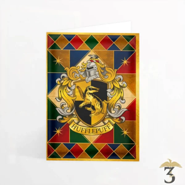 CARTE POUFSOUFFLE CREST MINALIMA - Les Trois Reliques, magasin Harry Potter - Photo N°1