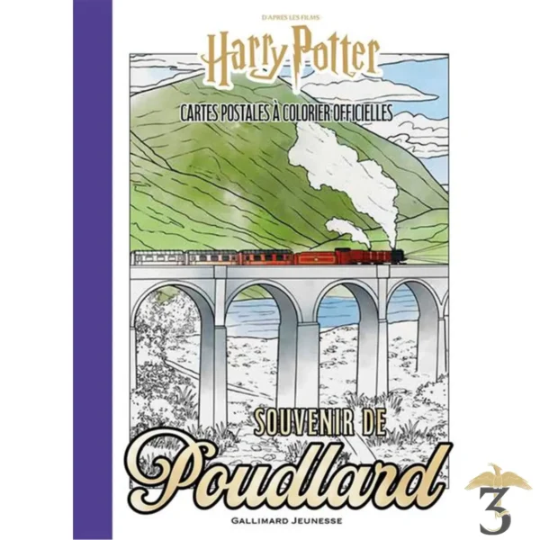 Cartes postales à colorier – souvenir de poudlard – harry potter - Les Trois Reliques, magasin Harry Potter - Photo N°1
