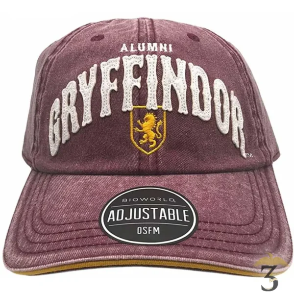 CASQUETTE ALUMNI GRYFFONDOR - Les Trois Reliques, magasin Harry Potter - Photo N°1