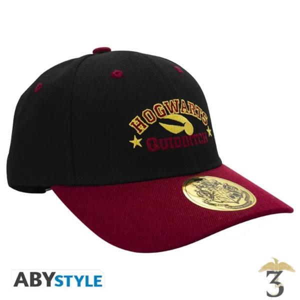 CASQUETTE NOIR ROUGE QUIDDITCH - Les Trois Reliques, magasin Harry Potter - Photo N°1