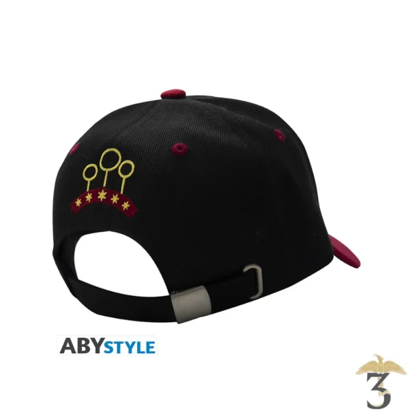 CASQUETTE NOIR ROUGE QUIDDITCH - Les Trois Reliques, magasin Harry Potter - Photo N°2
