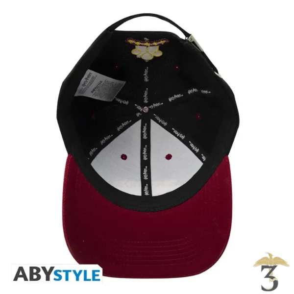 CASQUETTE NOIR ROUGE QUIDDITCH - Les Trois Reliques, magasin Harry Potter - Photo N°3