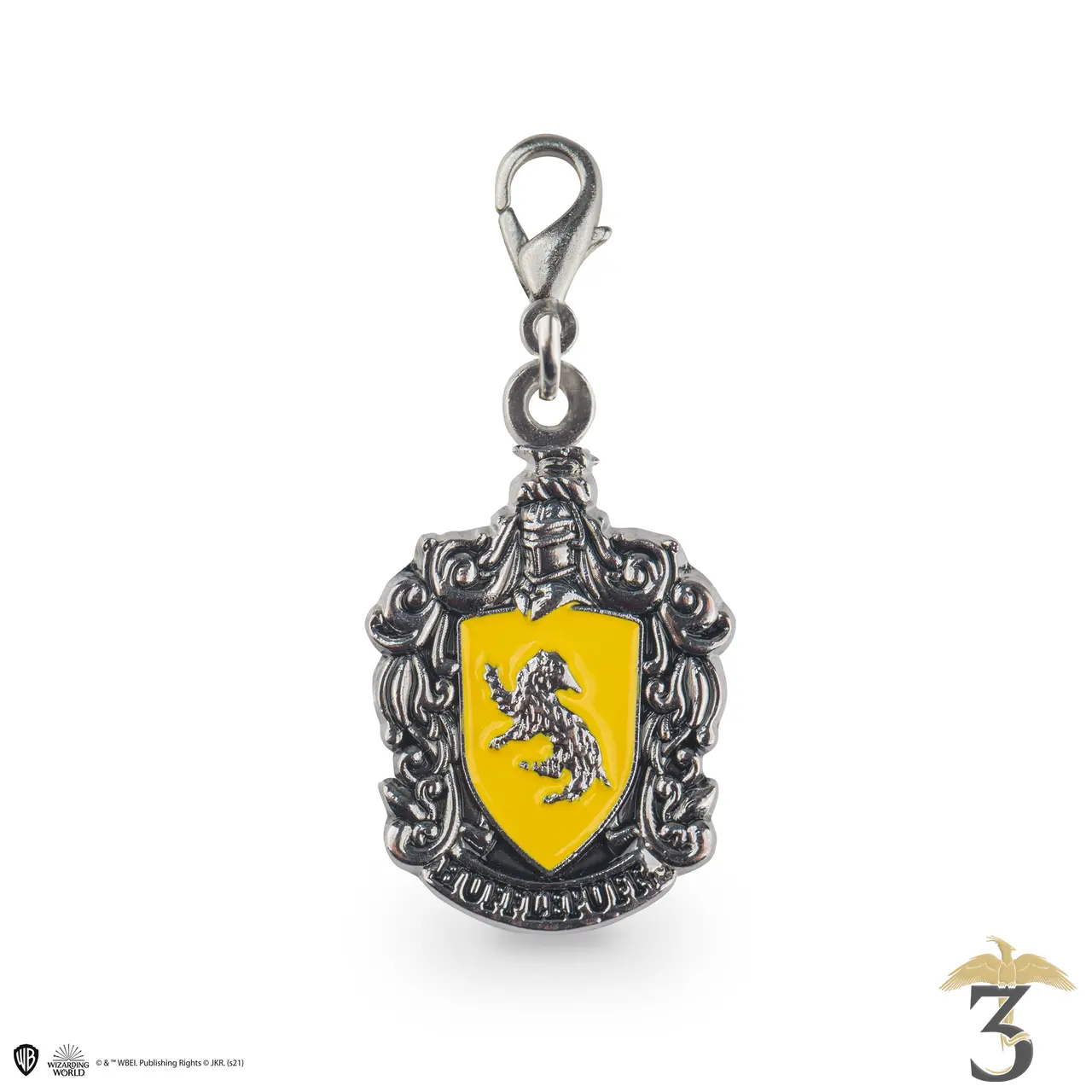 Charm blason poufsouffle - Les Trois Reliques, magasin Harry Potter - Photo N°1