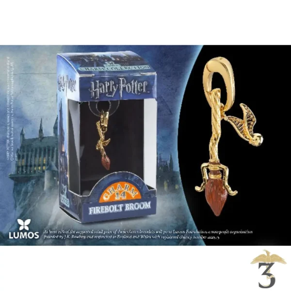 Charm Lumos Balai éclair de feu - Les Trois Reliques, magasin Harry Potter - Photo N°1