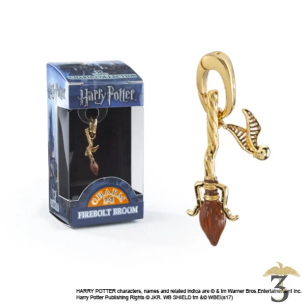 CHARM LUMOS – BALAI ECLAIR DE FEU N14 - Les Trois Reliques, magasin Harry Potter - Photo N°2