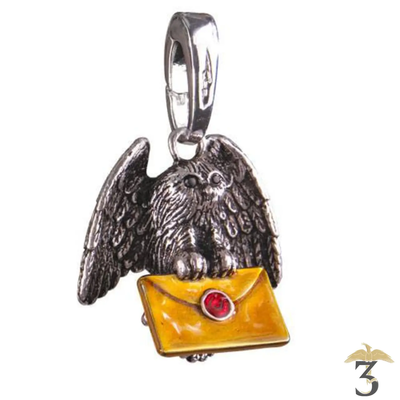 Charm lumos hibou postal n°5 - Les Trois Reliques, magasin Harry Potter - Photo N°1