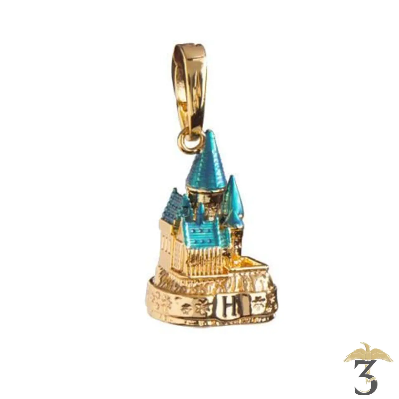 Charm lumos poudlard doré n°2 - Les Trois Reliques, magasin Harry Potter - Photo N°1