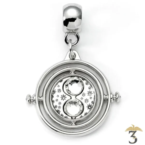 Charm retourneur de temps argenté – harry potter - Les Trois Reliques, magasin Harry Potter - Photo N°1