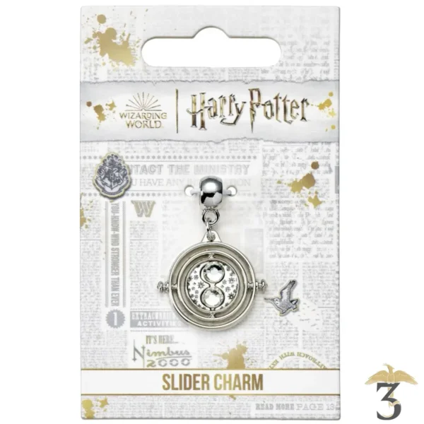 Charm retourneur de temps argenté – harry potter - Les Trois Reliques, magasin Harry Potter - Photo N°2