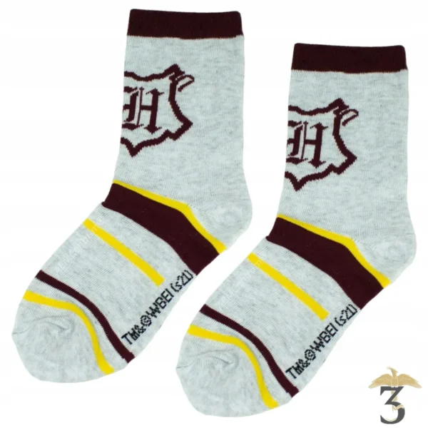 CHAUSSETTE GRISE / BORDEAU - Les Trois Reliques, magasin Harry Potter - Photo N°1