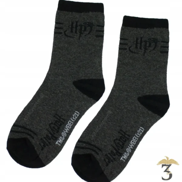 CHAUSSETTE GRISE / BORDEAU - Les Trois Reliques, magasin Harry Potter - Photo N°2
