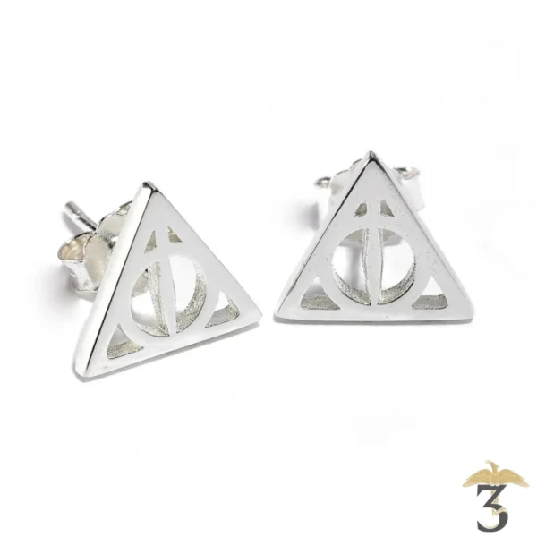 Clous d'oreilles Reliques de la Mort en argent - Harry Potter - Les Trois Reliques, magasin Harry Potter - Photo N°1