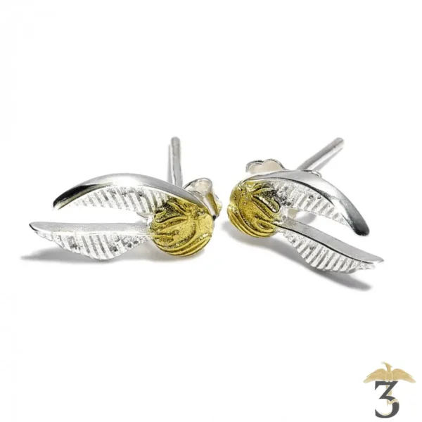 Clous d'oreilles Vif d'Or en argent - Harry Potter - Les Trois Reliques, magasin Harry Potter - Photo N°1