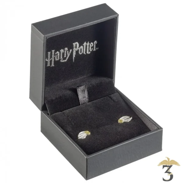 Clous d'oreilles Vif d'Or en argent - Harry Potter - Les Trois Reliques, magasin Harry Potter - Photo N°3