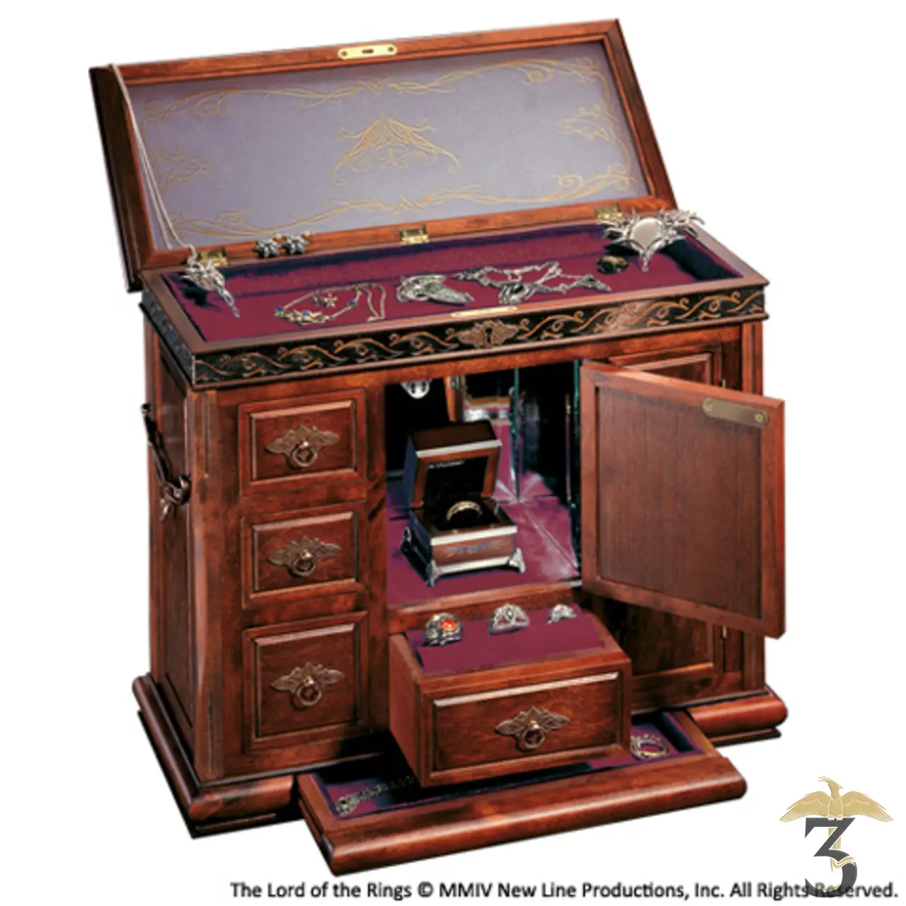 Coffre au trésor de la terre du milieu – seigneur des anneaux - Les Trois Reliques, magasin Harry Potter - Photo N°1