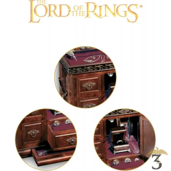 Coffre au trésor de la terre du milieu – seigneur des anneaux - Les Trois Reliques, magasin Harry Potter - Photo N°2